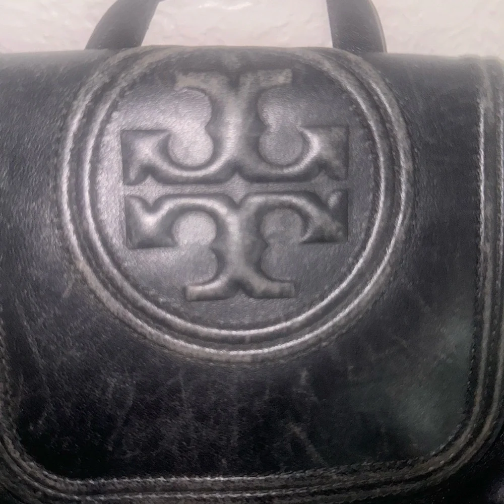 Tory Burch Black Leather Backpack - Picture 2 of 4